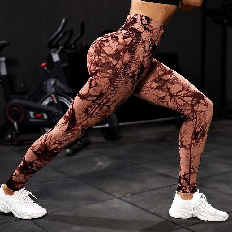 High Waist Polyester Leggings For Women Tights Winter Ribbed Gym